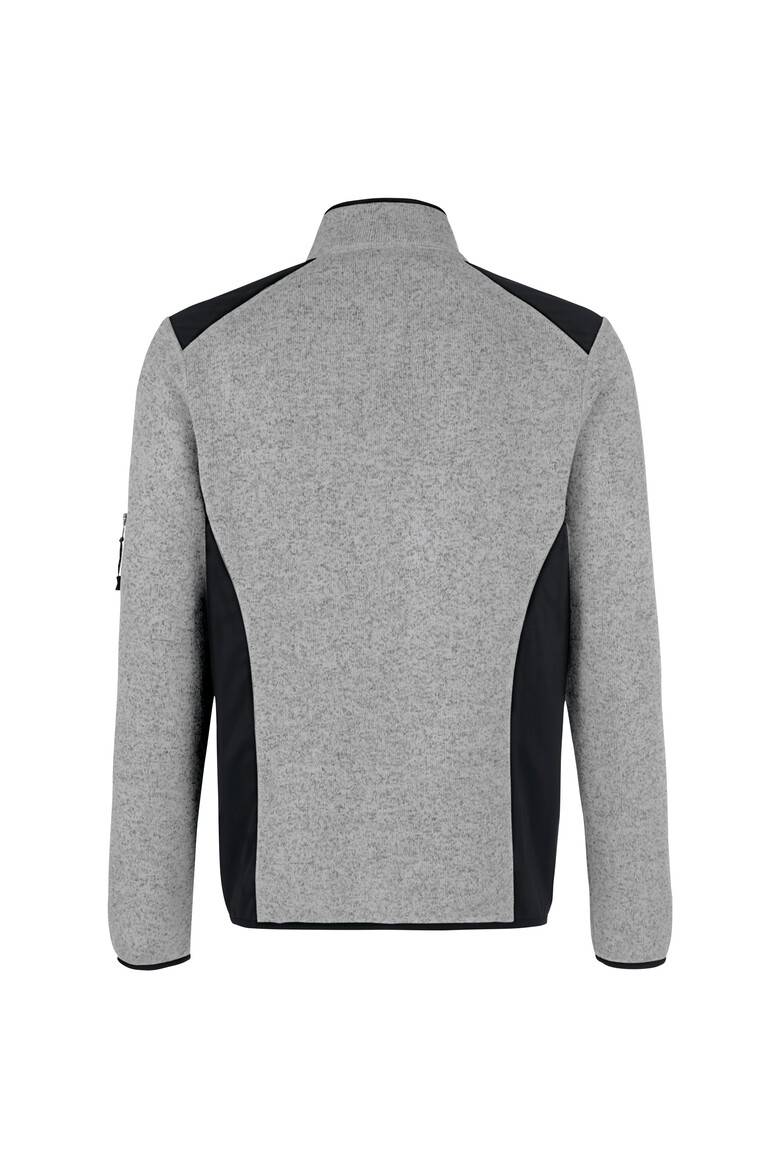 HAKRO Strickfleecejacke grau meliert, XL-3