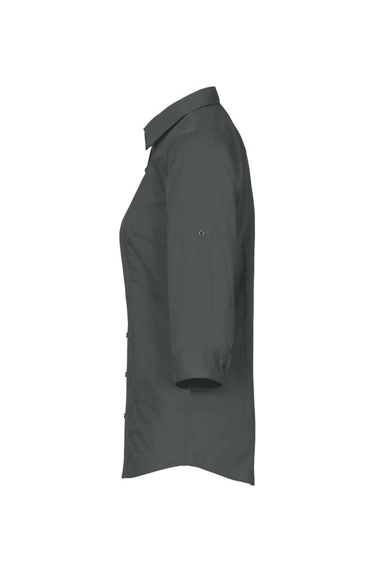 HAKRO 3/4-Arm-Vario Bluse MIKRALINAR® anthrazit, XS-2