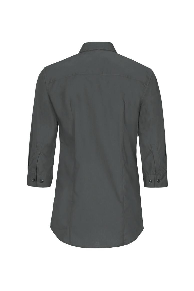 HAKRO 3/4-Arm-Vario Bluse MIKRALINAR® anthrazit, XS-3