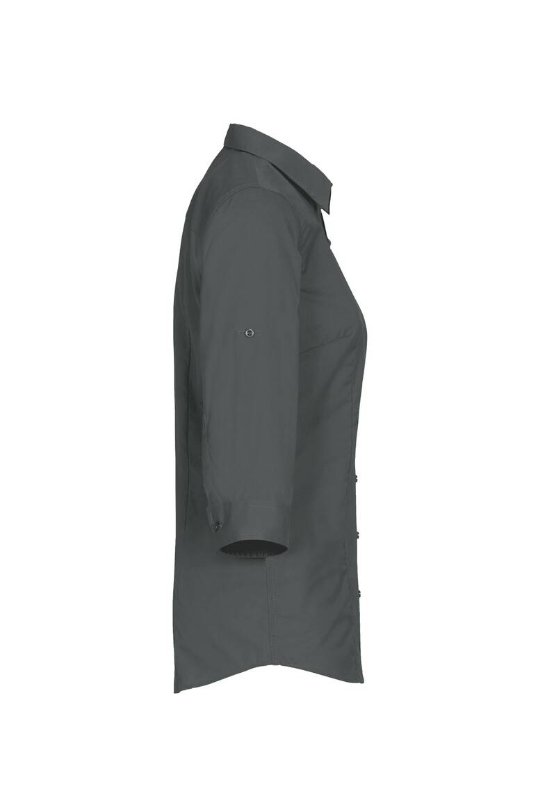 HAKRO 3/4-Arm-Vario Bluse MIKRALINAR® anthrazit, XS-4