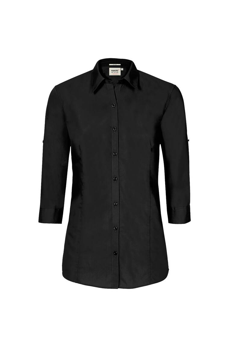 HAKRO 3/4-Arm-Vario Bluse MIKRALINAR® schwarz, M-1