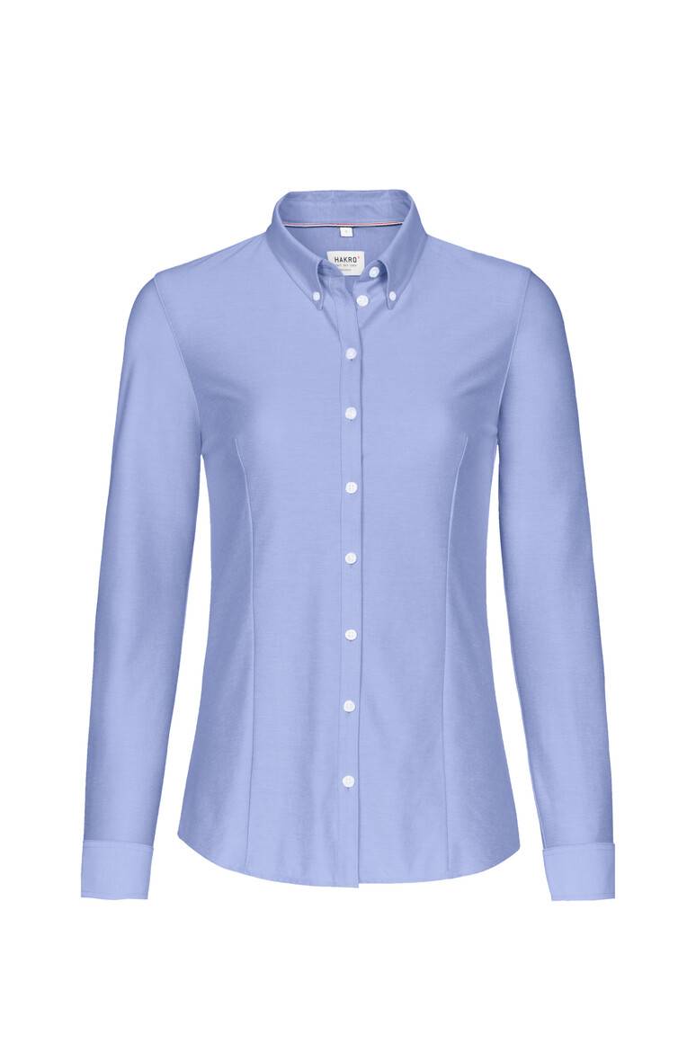 HAKRO Bluse Natural Stretch ozeanblau, 2XL-1