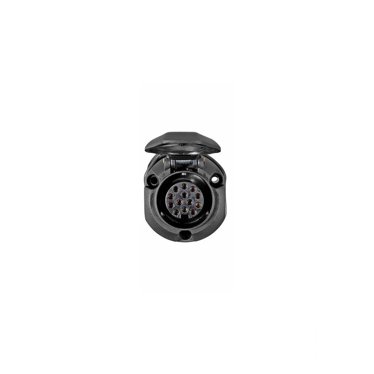 Steckdose 12 V Schraubkontakt 13-polig 11446 N-Typ HELLA für u.a. VOLVO-0