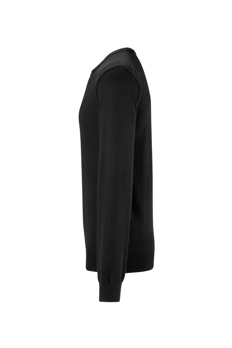 HAKRO Pullover Merino-Wolle schwarz, L-2