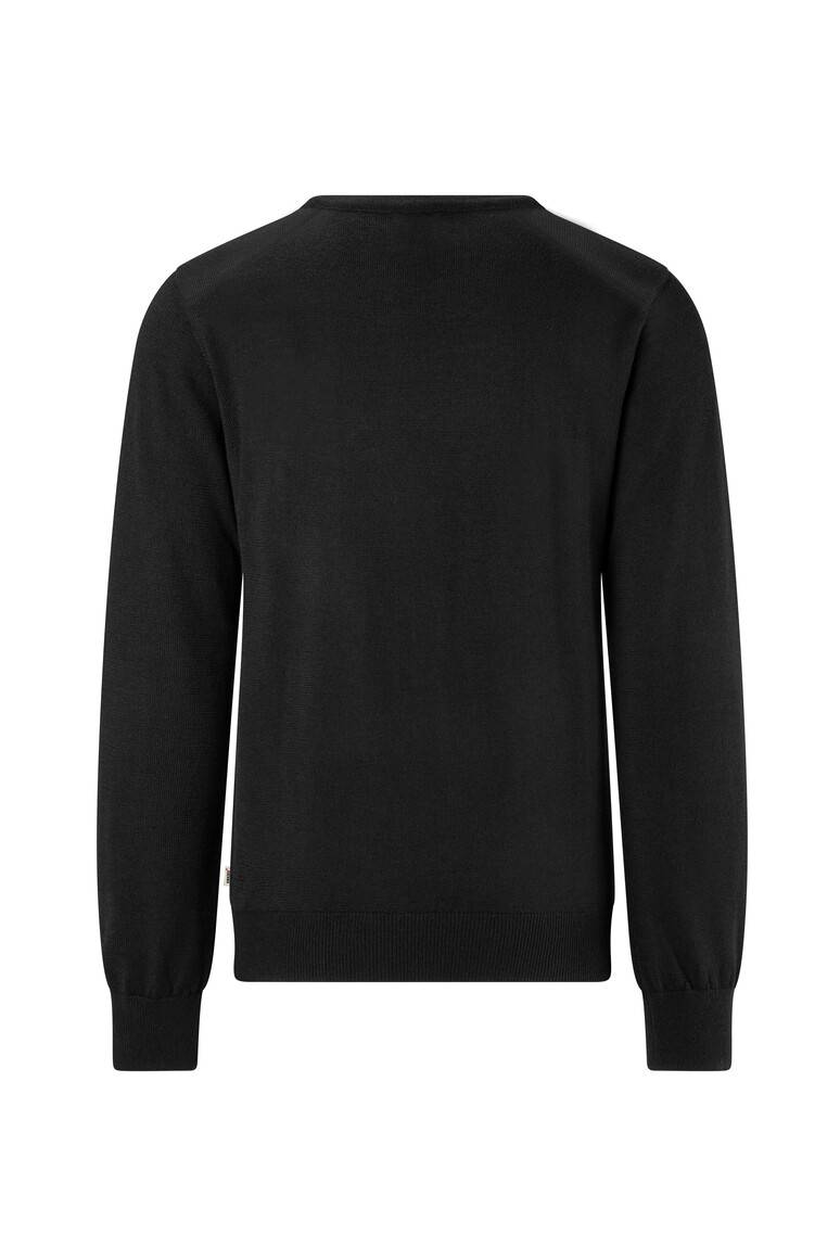 HAKRO Pullover Merino-Wolle schwarz, L-3