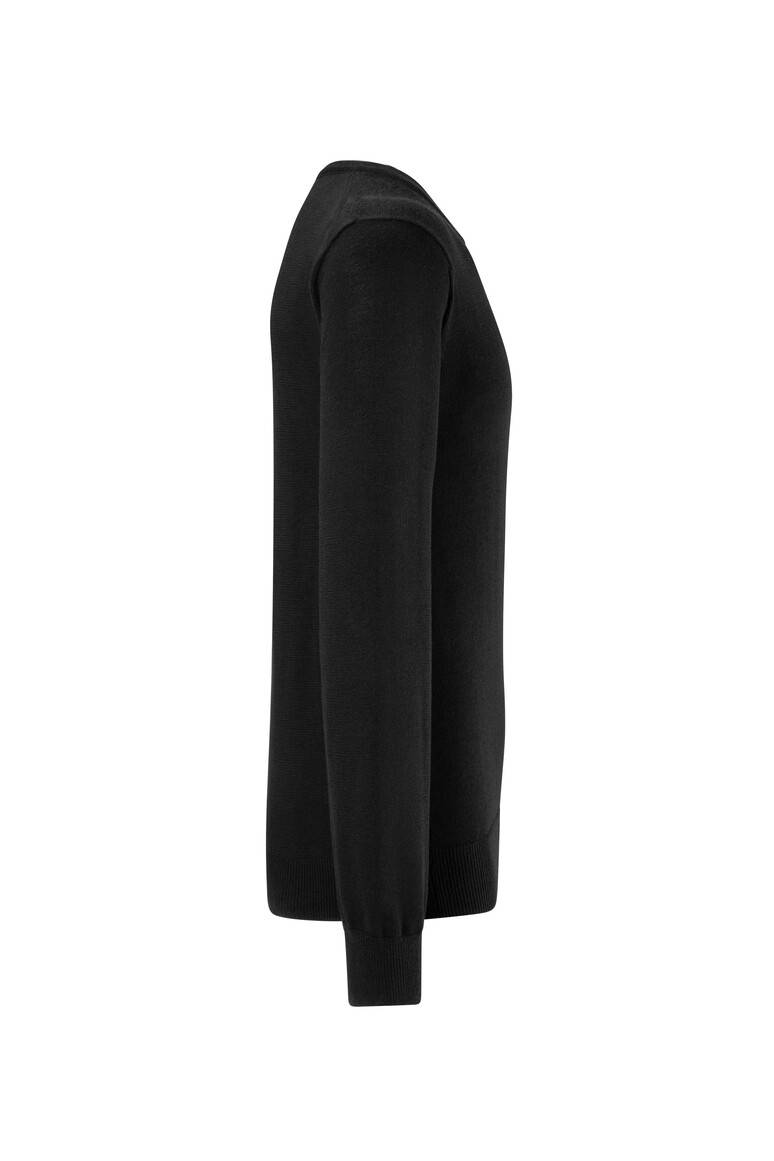 HAKRO Pullover Merino-Wolle schwarz, L-4