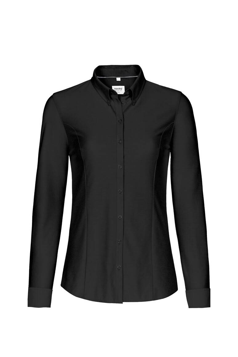 HAKRO Bluse Natural Stretch schwarz, 3XL-1