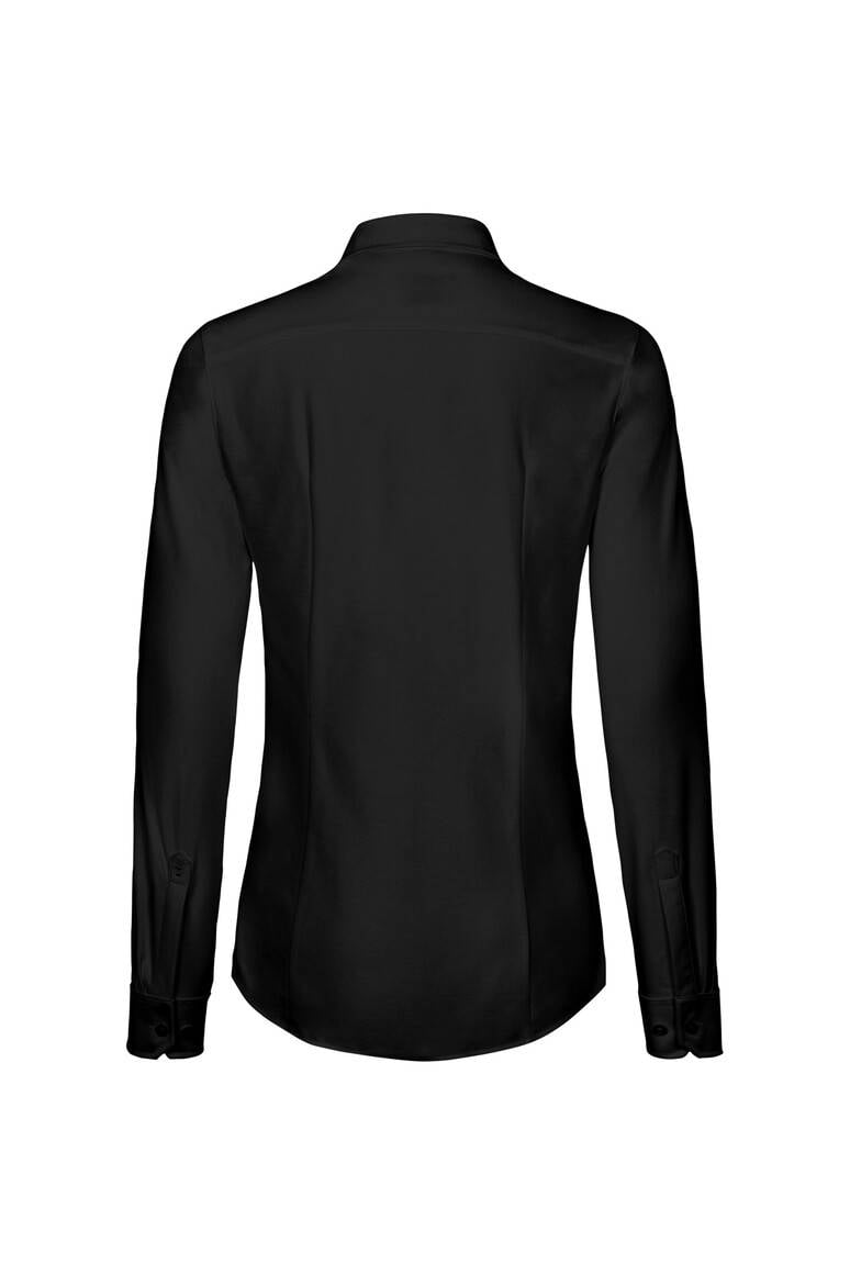 HAKRO Bluse Natural Stretch schwarz, 3XL-4