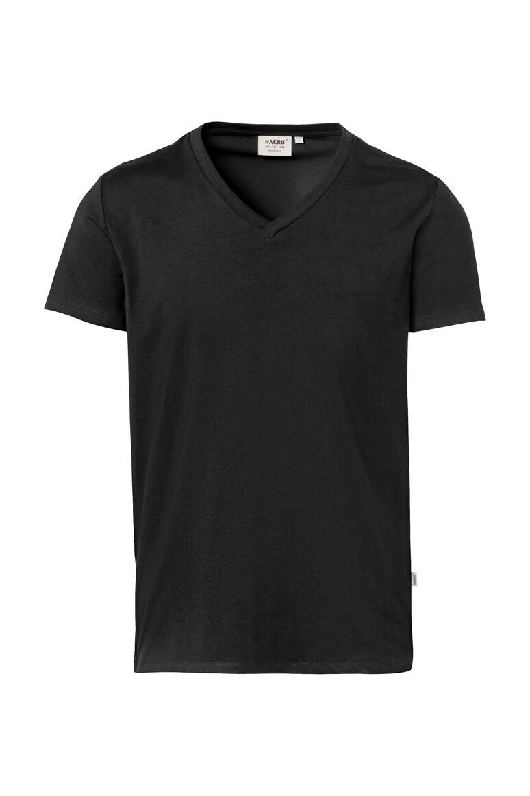 HAKRO V-Shirt Stretch schwarz, M-1