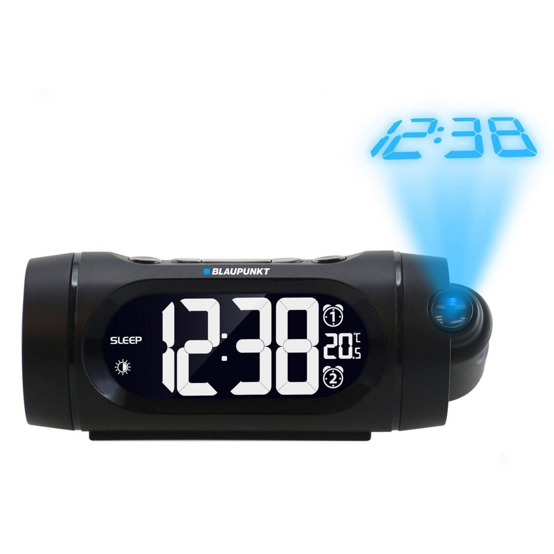 Radio alarm clock CRP9BK 2 x Alarm USB Projector-0