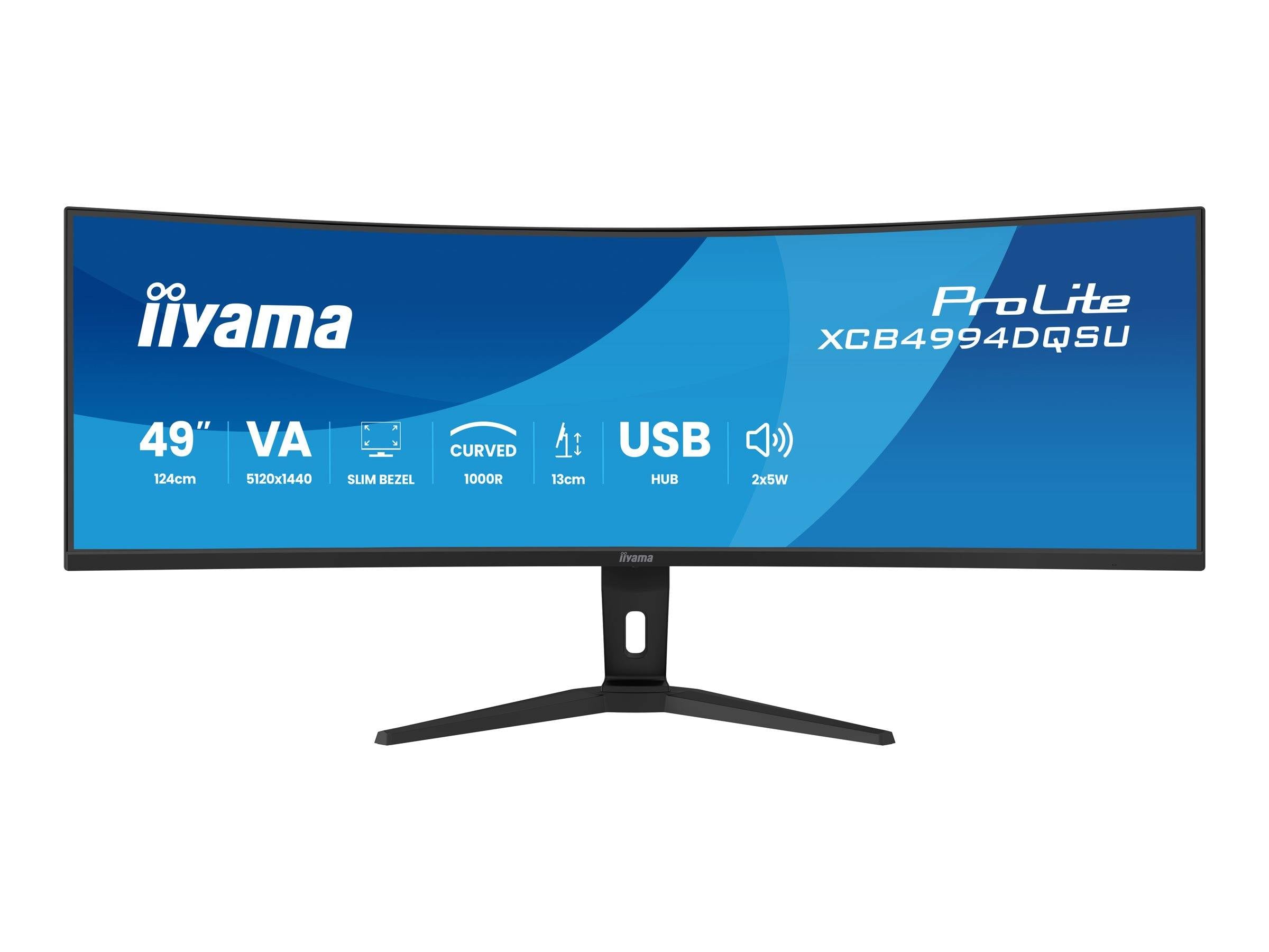 Iiyama ProLite XCB4994DQSU-B1 - LED-Monitor - gebogen - 124 cm (49")-0