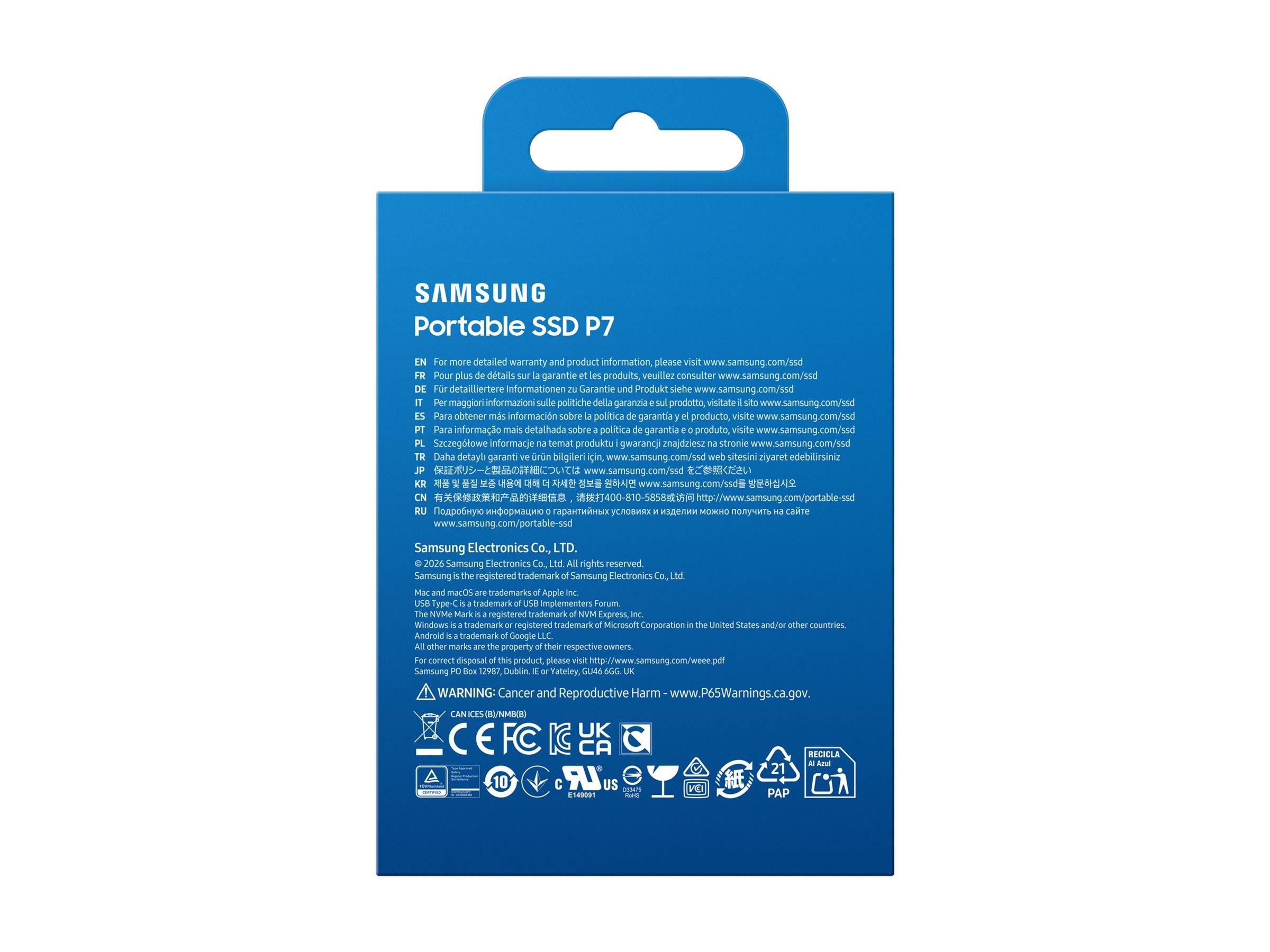 Samsung SSD Portable P7 USB4 Gen.3x2 black retail-1