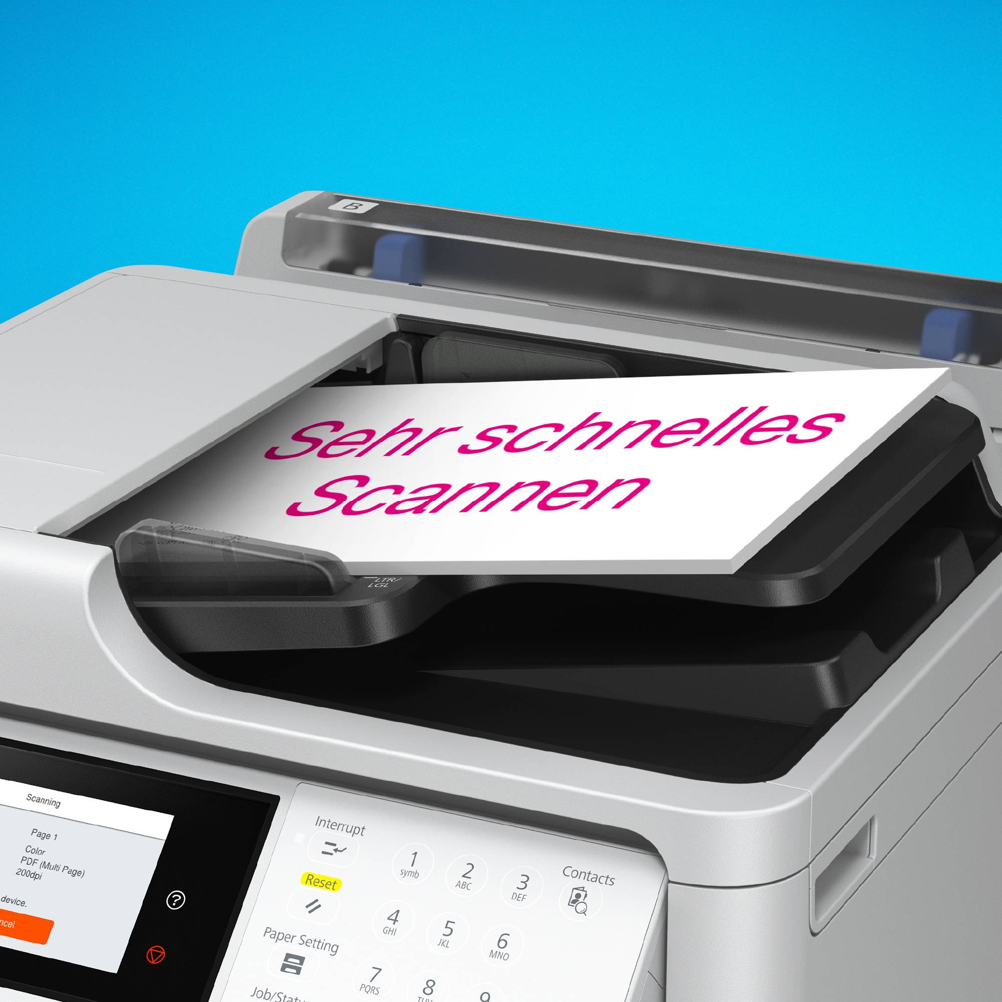 Epson WorkForce Pro WF-C5890DWF BAM Ink-Bundle 4in1 PCL PS3 ADF WiFi - Drucker - Tintenstrahldruck-2