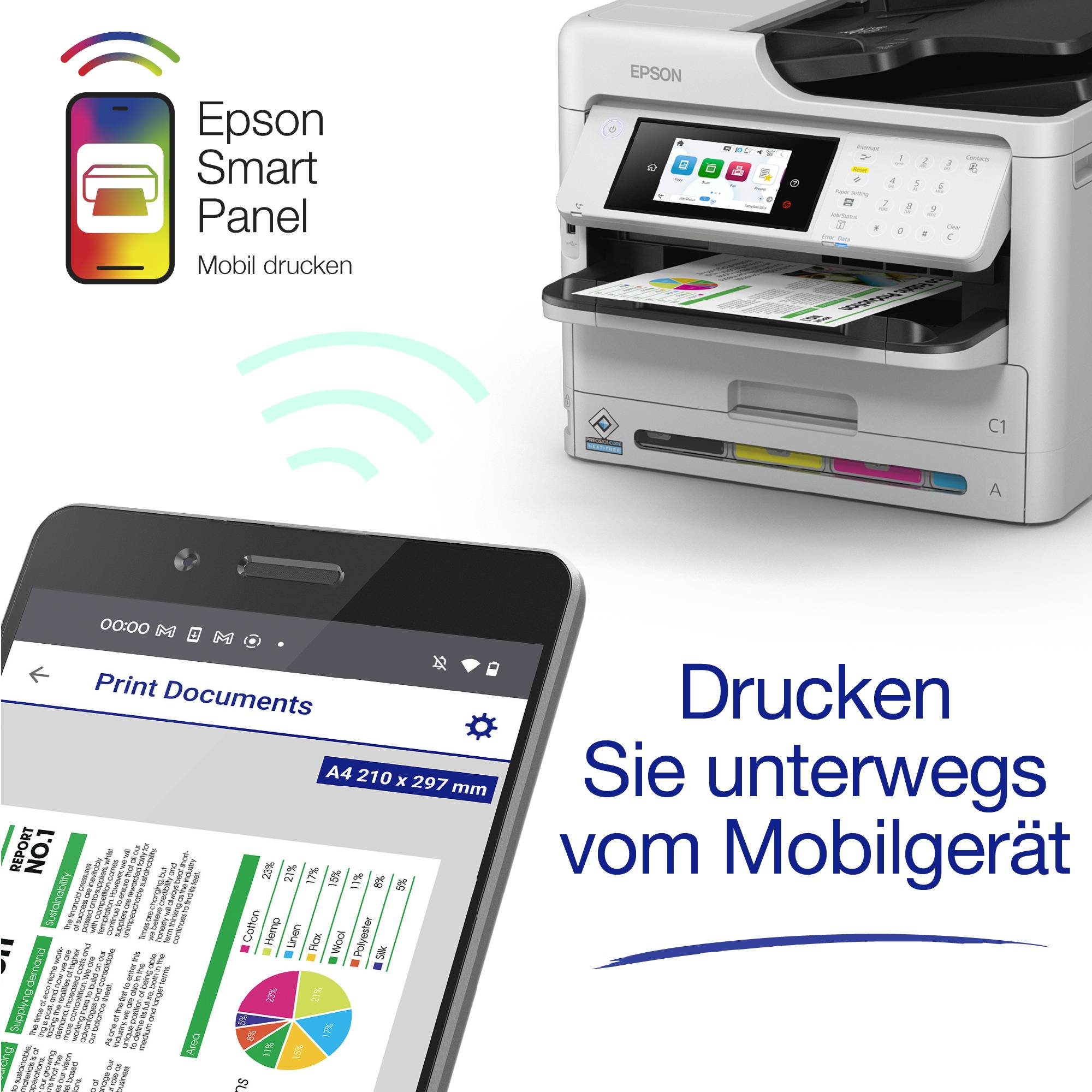 Epson WorkForce Pro WF-C5890DWF BAM Ink-Bundle 4in1 PCL PS3 ADF WiFi - Drucker - Tintenstrahldruck-4