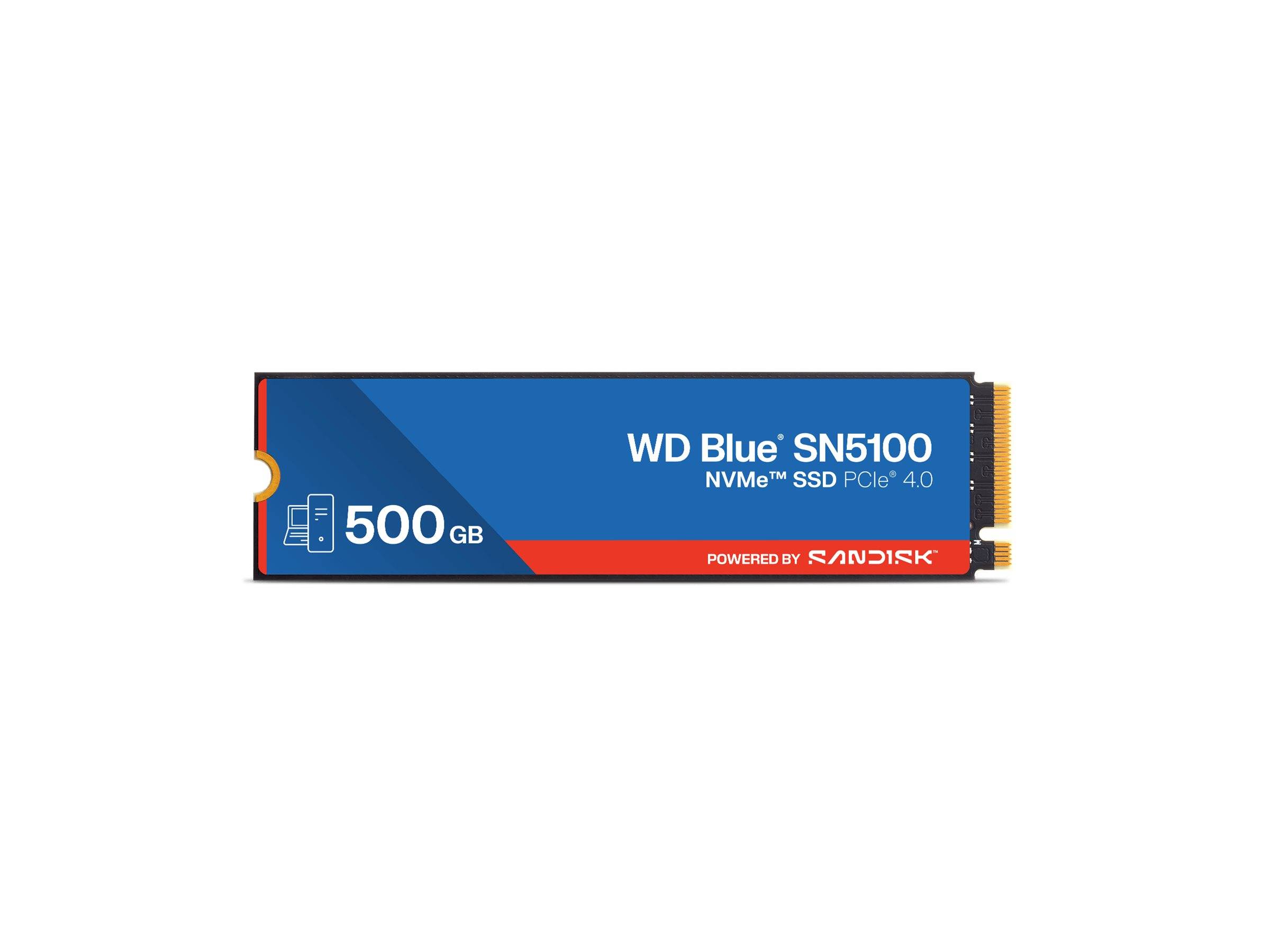 WD Blue SN5100 - SSD - 500 GB - intern - M.2 2280 - PCIe 4.0 (NVMe)-1