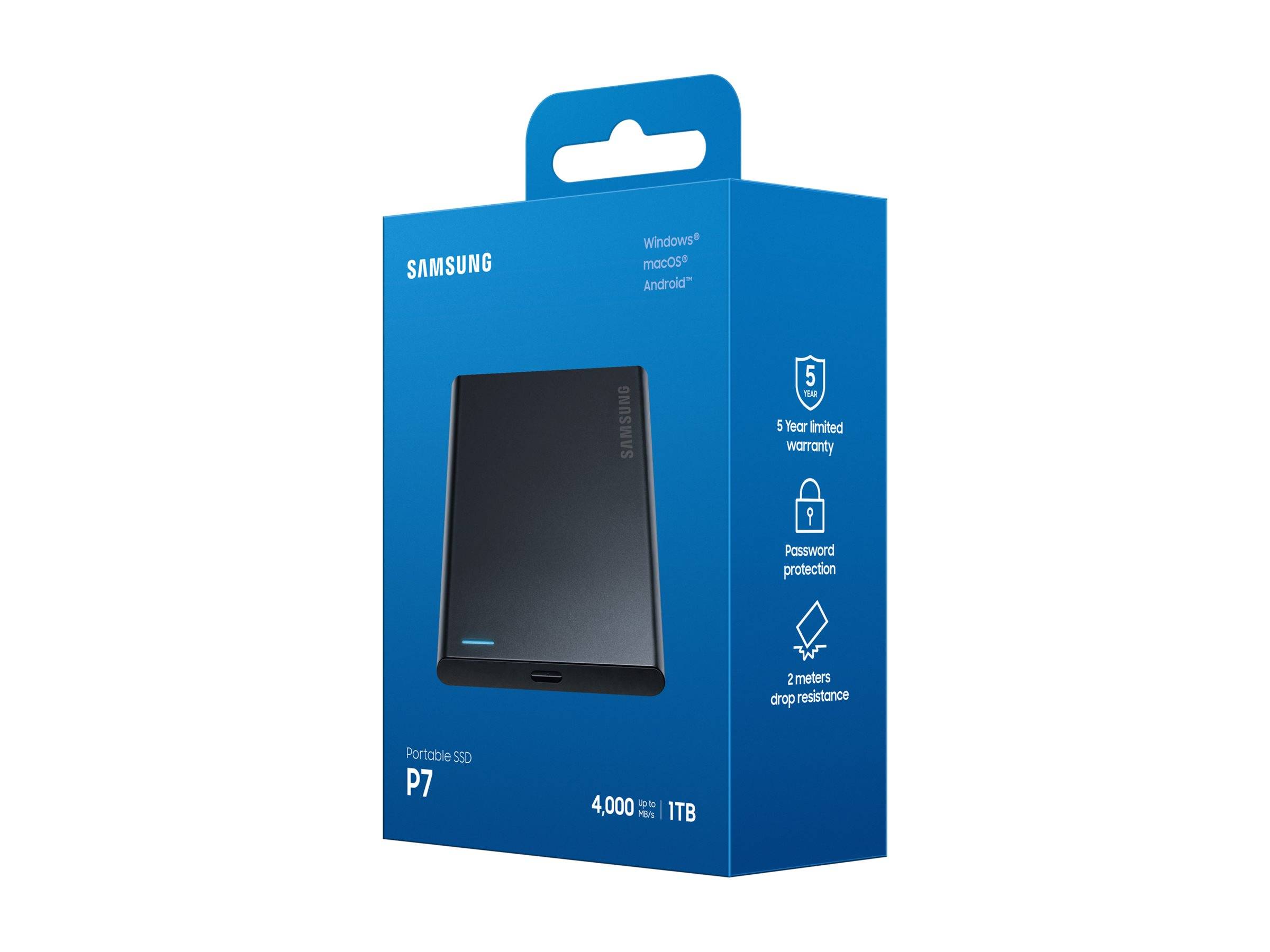 Samsung SSD Portable P7 USB4 Gen.3x2 black retail-2