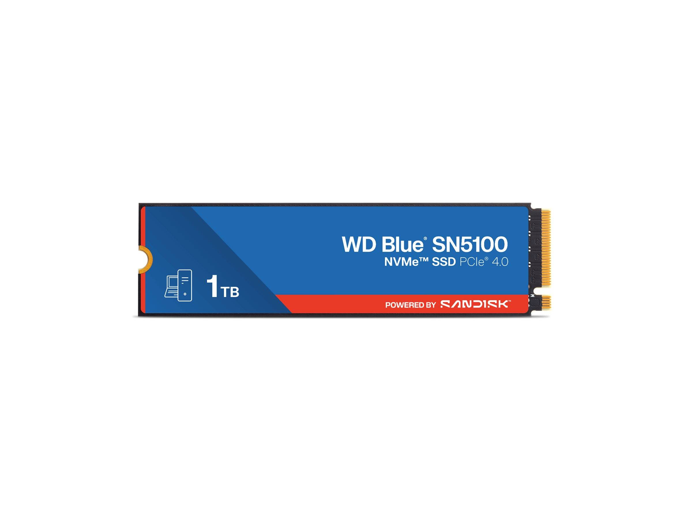 WD Blue SN5100 - SSD - 1 TB - intern - M.2 2280 - PCIe 4.0 (NVMe)-1