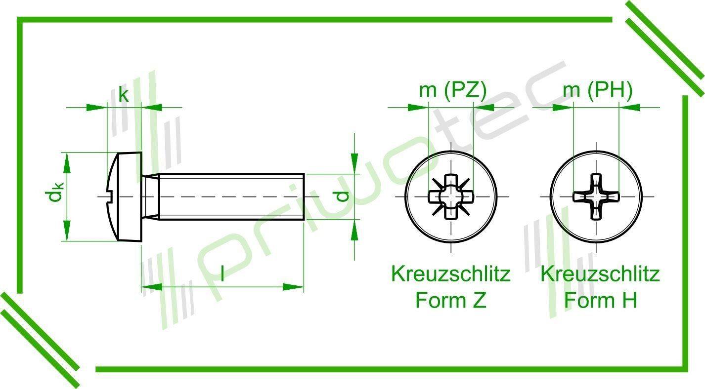 DIN7985 M2x4 Linsenkopfschraube mit Kreuzschlitz Material: A2 - blank (100 Stk.)-0