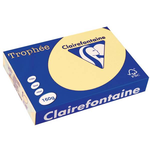 Clairefontaine Kopierpapier Trophee 160 g/m? gelb - Normal/Kopierpapier - 160 g/m²