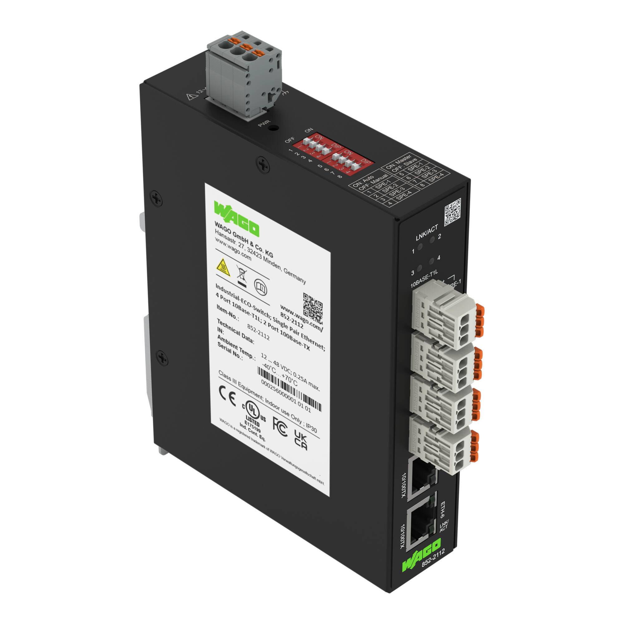 WAGO Industrial-ECO-Switch Sin 852-2112-0