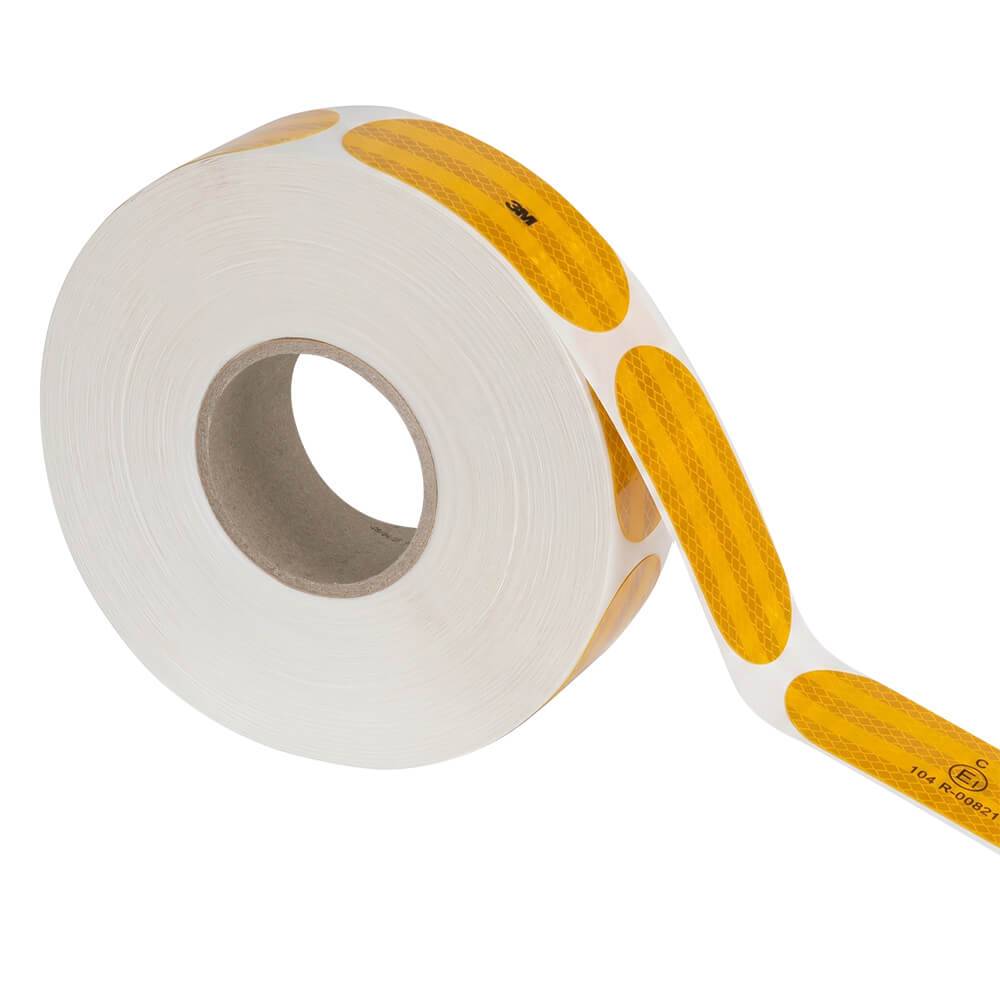 3M Segmentierte Konturmarkierung Serie 983S, gelb, 5,1x10,6 cm, 434 Stück/Rolle-0