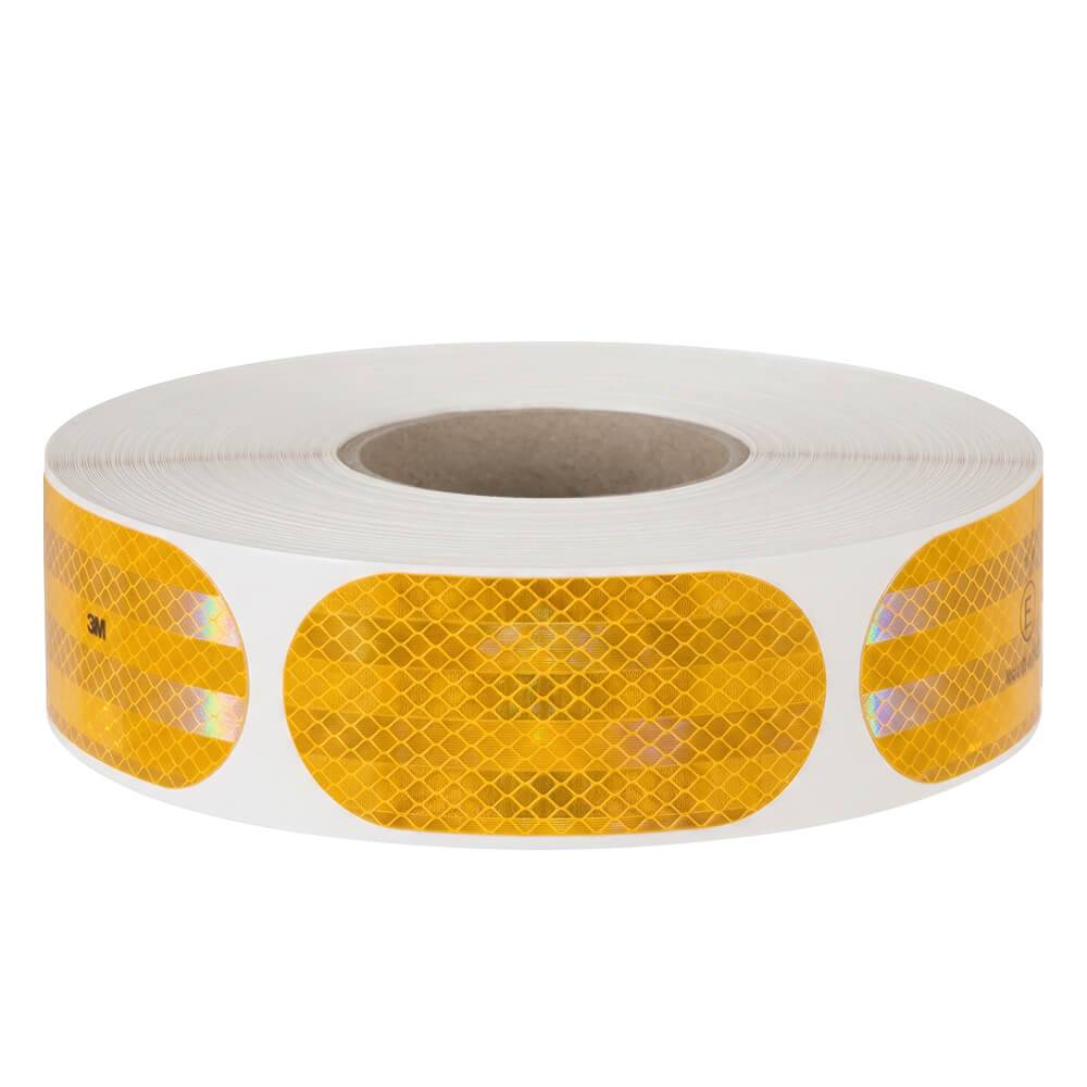 3M Segmentierte Konturmarkierung Serie 983S, gelb, 5,1x10,6 cm, 434 Stück/Rolle-1