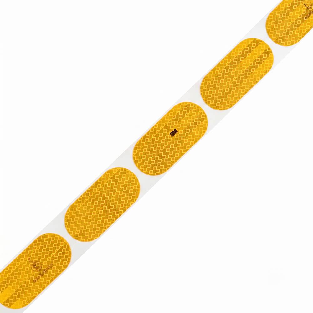 3M Segmentierte Konturmarkierung Serie 983S, gelb, 5,1x10,6 cm, 434 Stück/Rolle-2