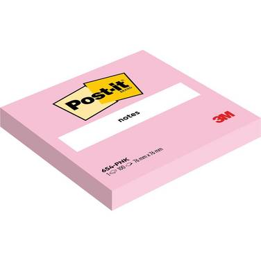 Post-it Haftnotizen Notes, 76 x 76 mm, rosa