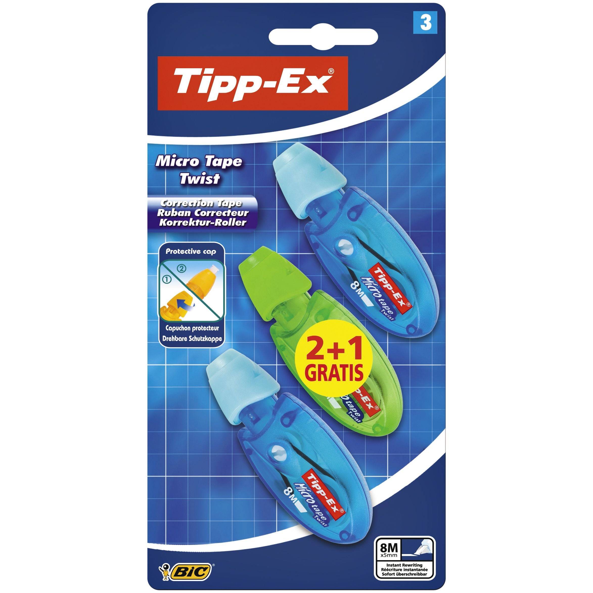 Tipp-Ex 8794381 Tipp-Ex Korrekturroller "Micro Tape Twist", farbig sortiert-0