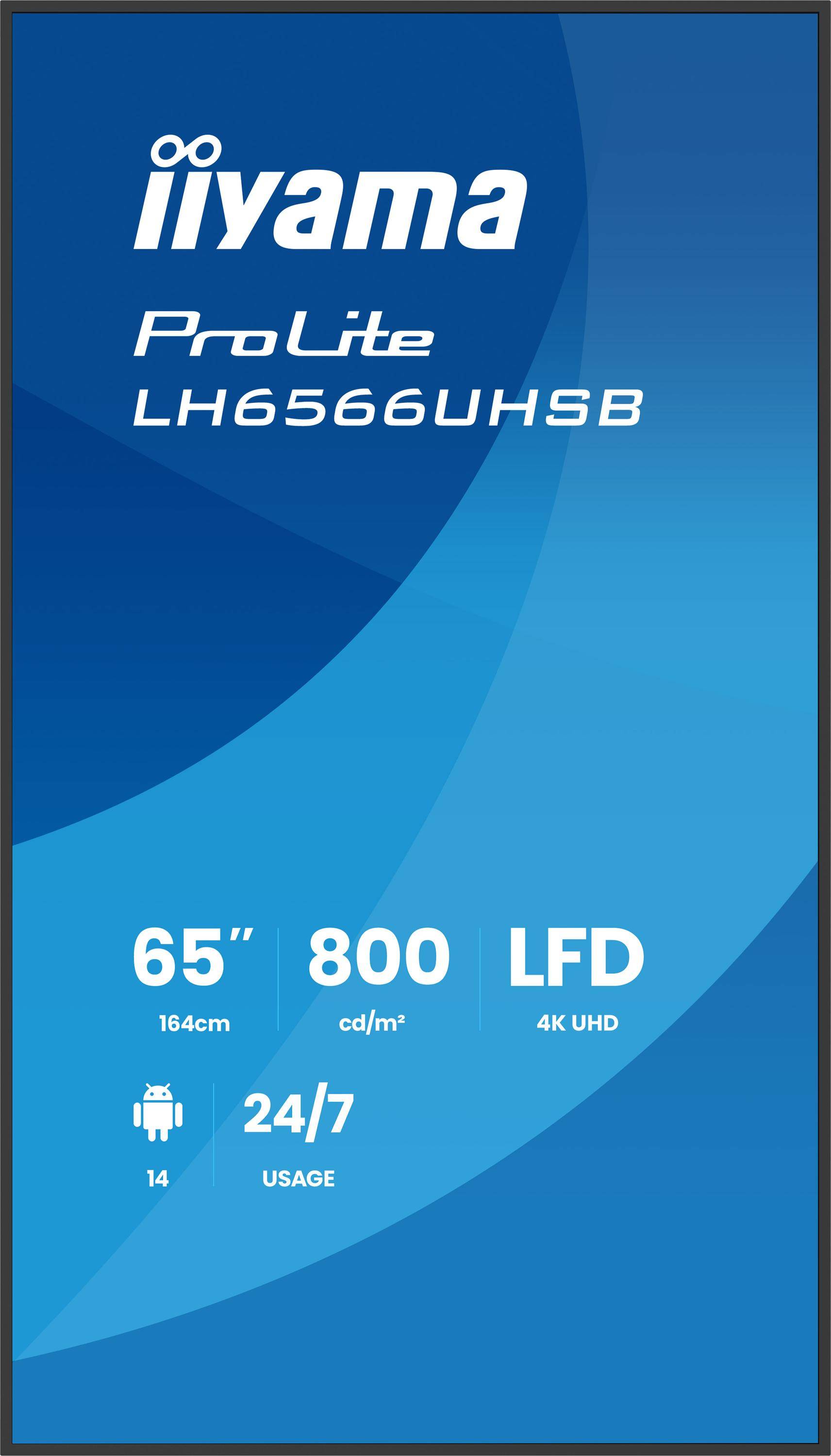 Iiyama ProLite LH6566UHSB-B1AG - 164 cm (64.5")-1