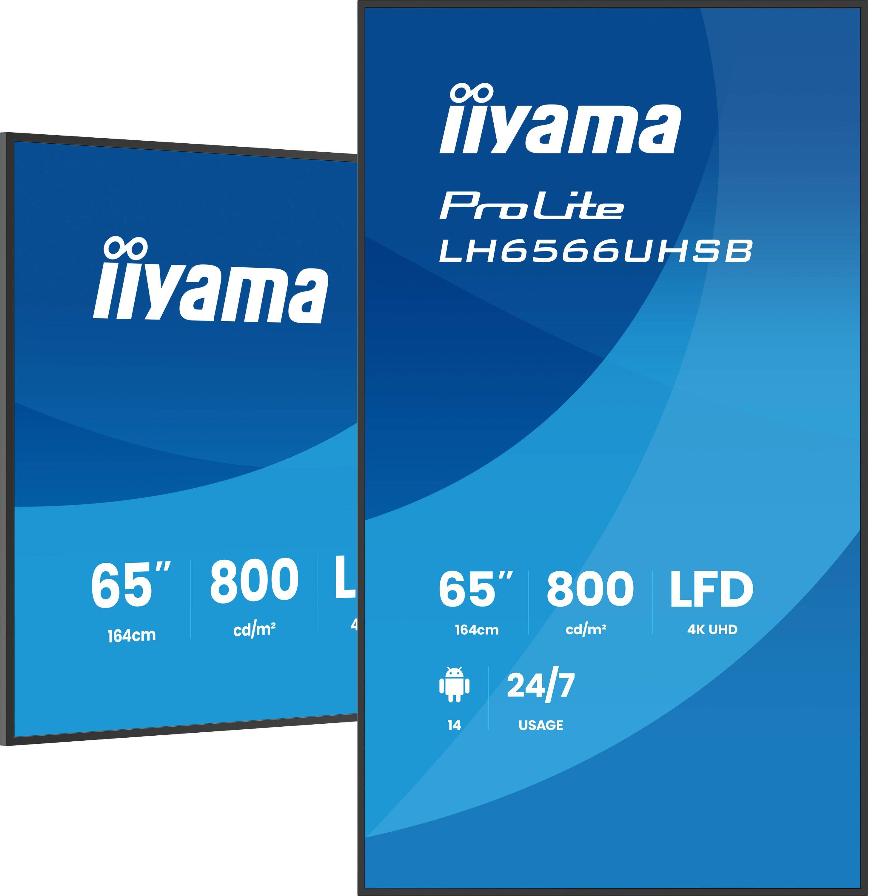 Iiyama ProLite LH6566UHSB-B1AG - 164 cm (64.5")-3