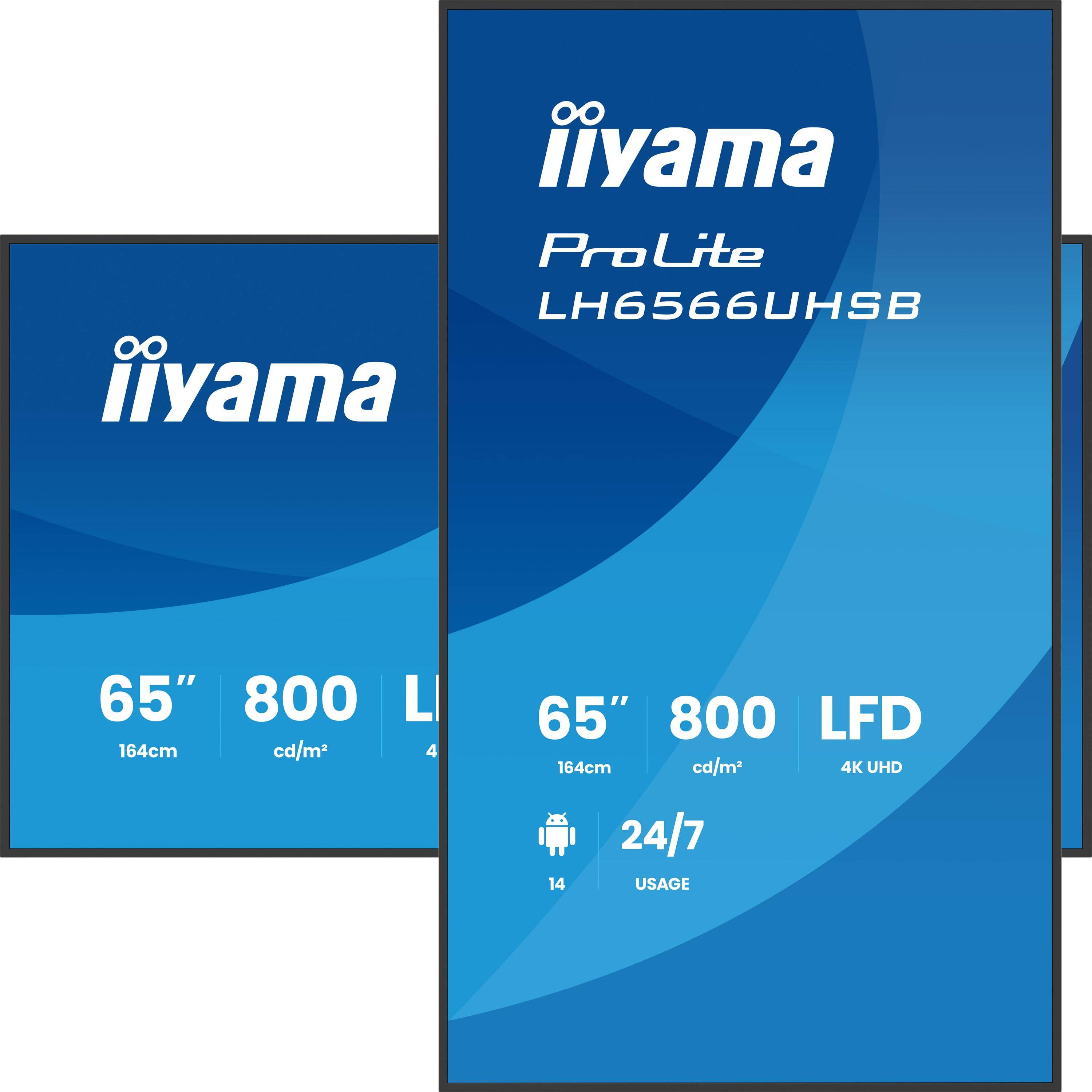 Iiyama ProLite LH6566UHSB-B1AG - 164 cm (64.5")-4
