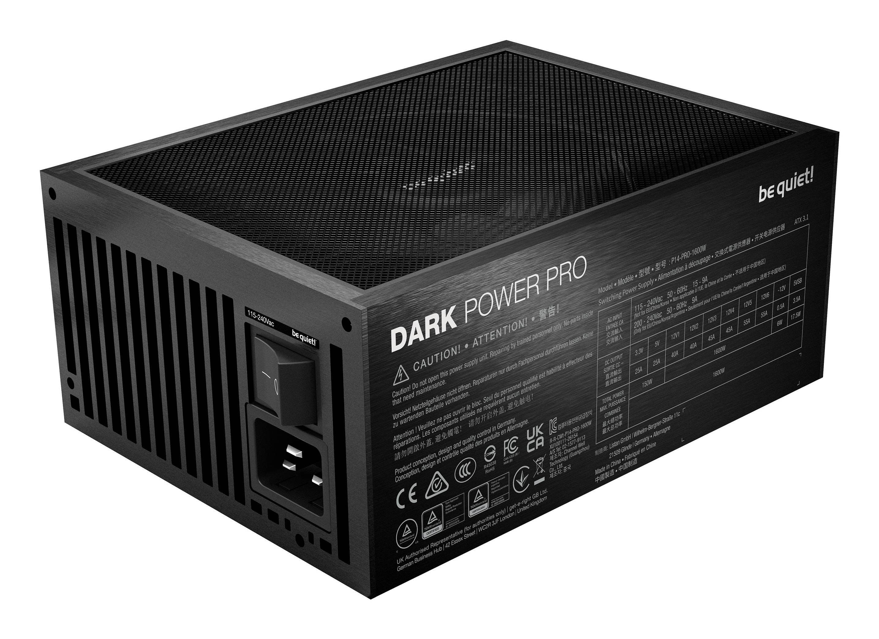 Be Quiet! Dark Power Pro 14 IO PC-/Server Netzteil ATX 80 PLUS Titanium-3