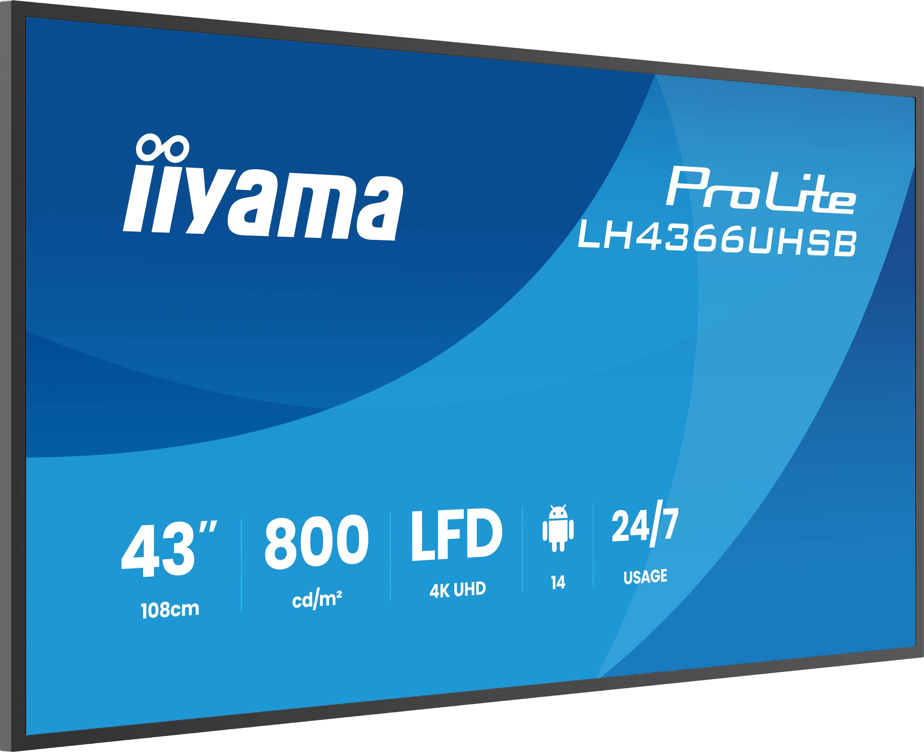 Iiyama ProLite LH4366UHSB-B1AG - 108 cm (42.5")-1