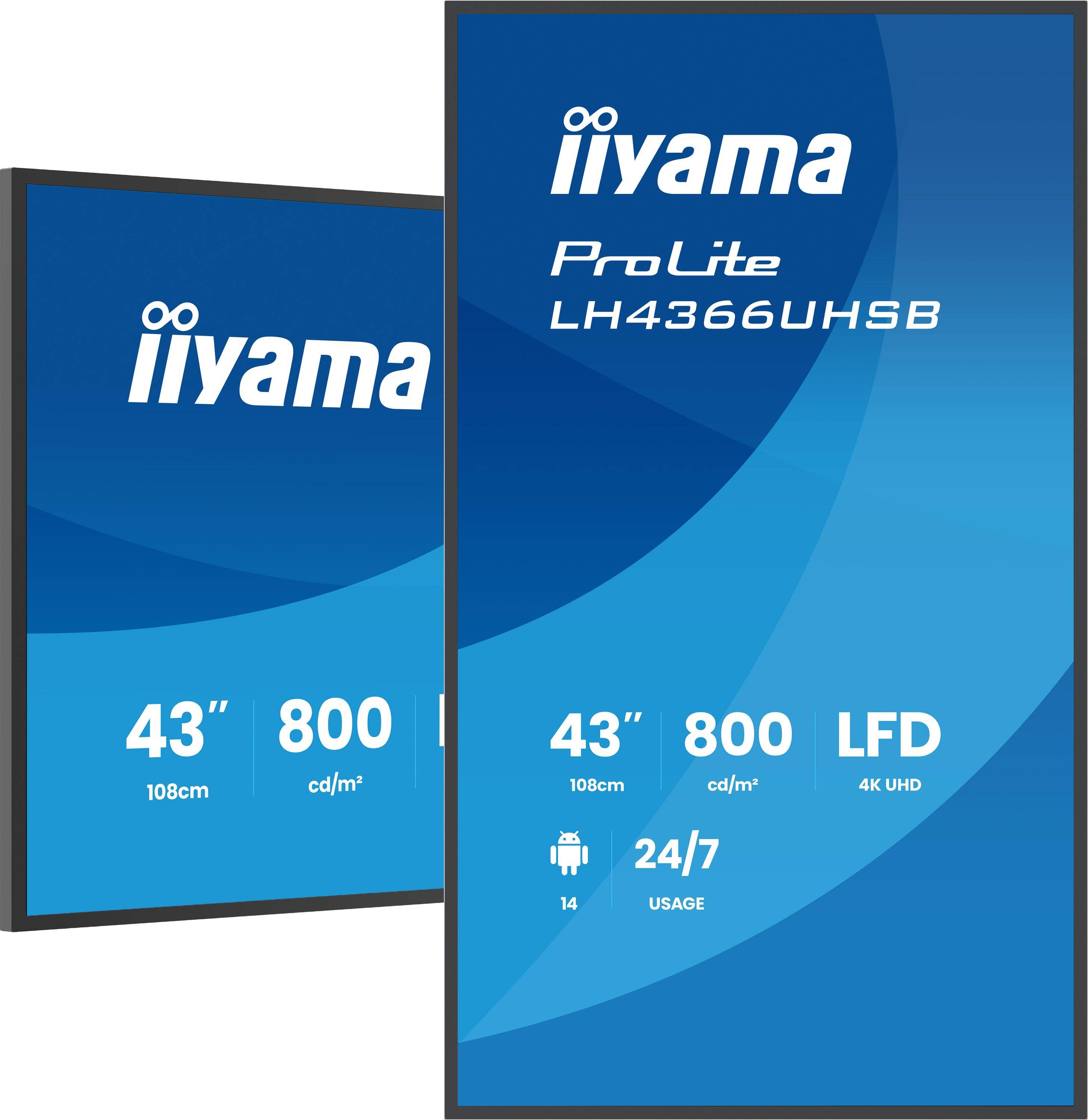 Iiyama ProLite LH4366UHSB-B1AG - 108 cm (42.5")-2