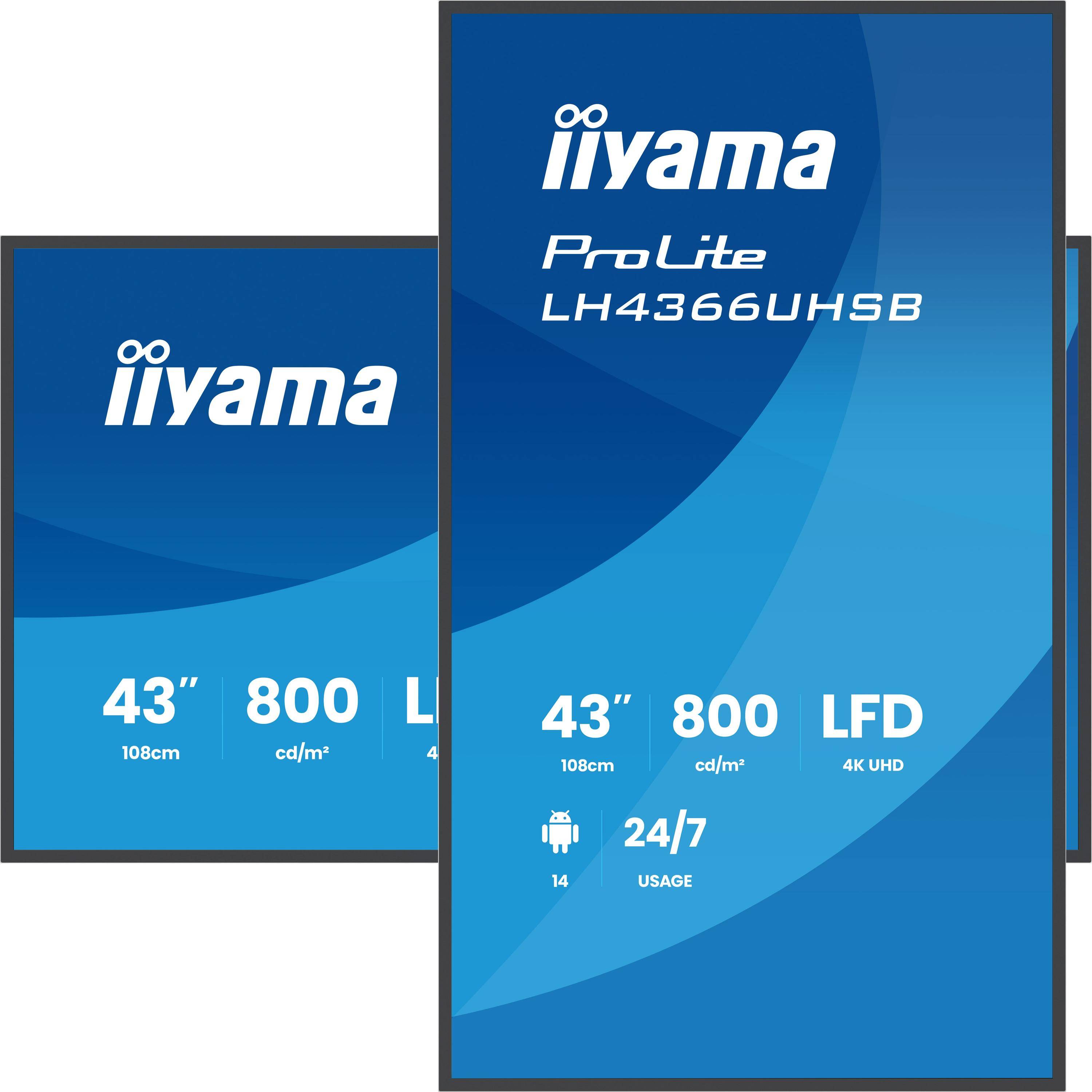 Iiyama ProLite LH4366UHSB-B1AG - 108 cm (42.5")-3