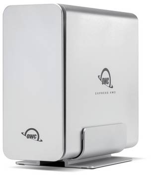 OWC Express 4M2, SSD-Gehäuse, M.2, PCI Express 4.0, 40 Gbit/s, USB Anschluss, Silber