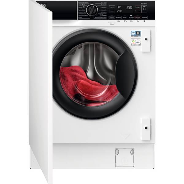 AEG Power Solutions AEG Series 8000 LWR8WI7680, Frontlader, Integriert, Weiß, Links, Schwarz, Tasten, Drehregler