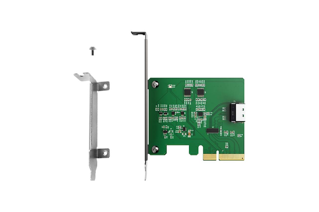Icy Dock MCIO 4i to PCle 5.0 x4 Adapter with Redriver-2