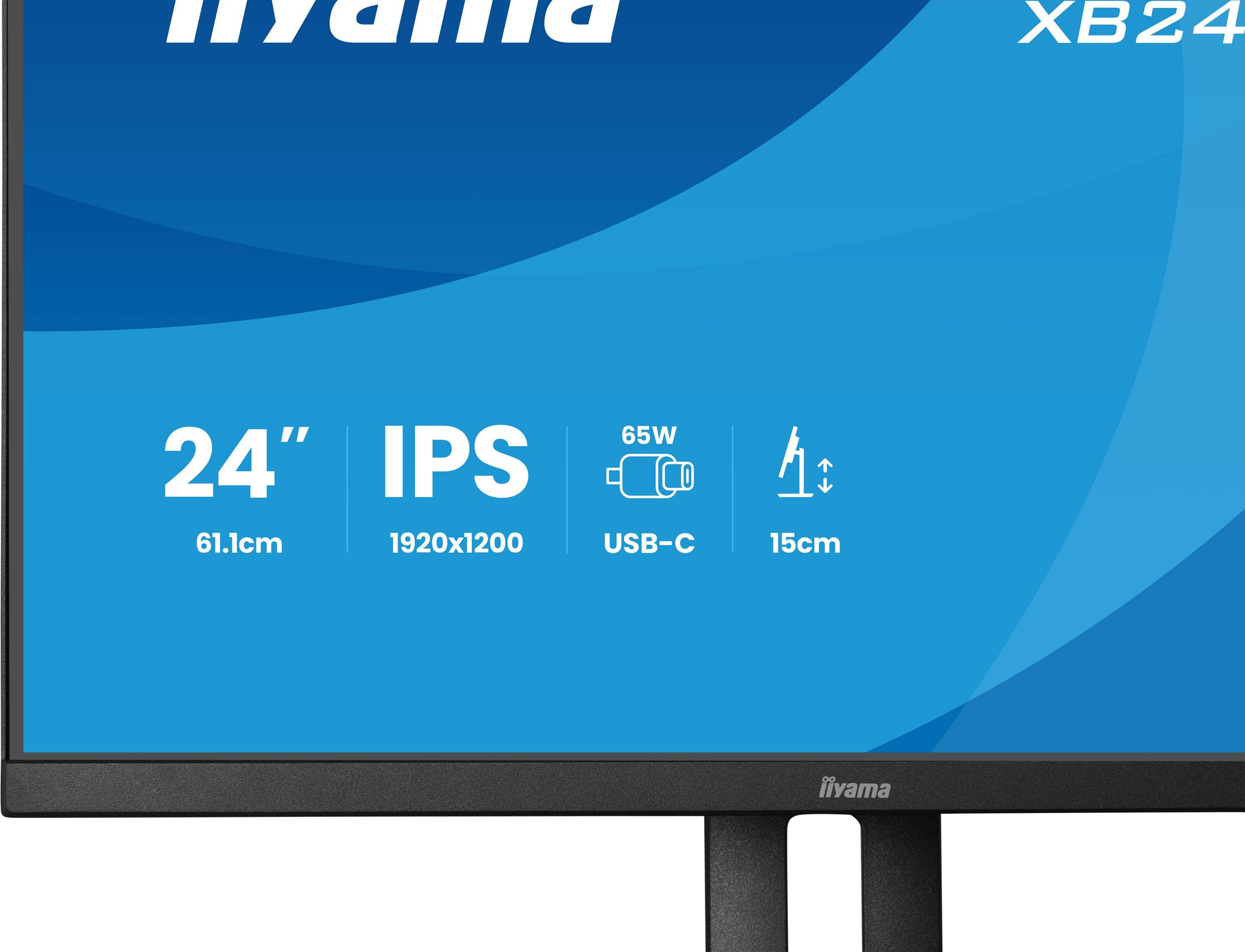Iiyama 24 XB2495WSC-B1 HDMI USB-C - Flachbildschirm (TFT/LCD) - 61 cm-1