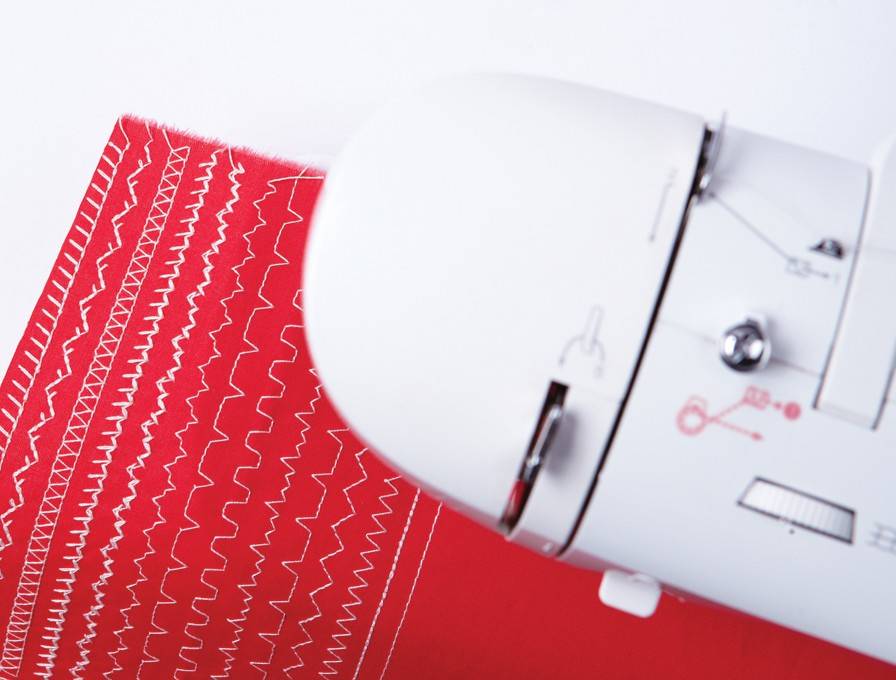 SINGER Fashion Mate, Weiß, Automatische Nähmaschine, Sägen, 4 Step, Variabel, Leiter, Drehregler-1