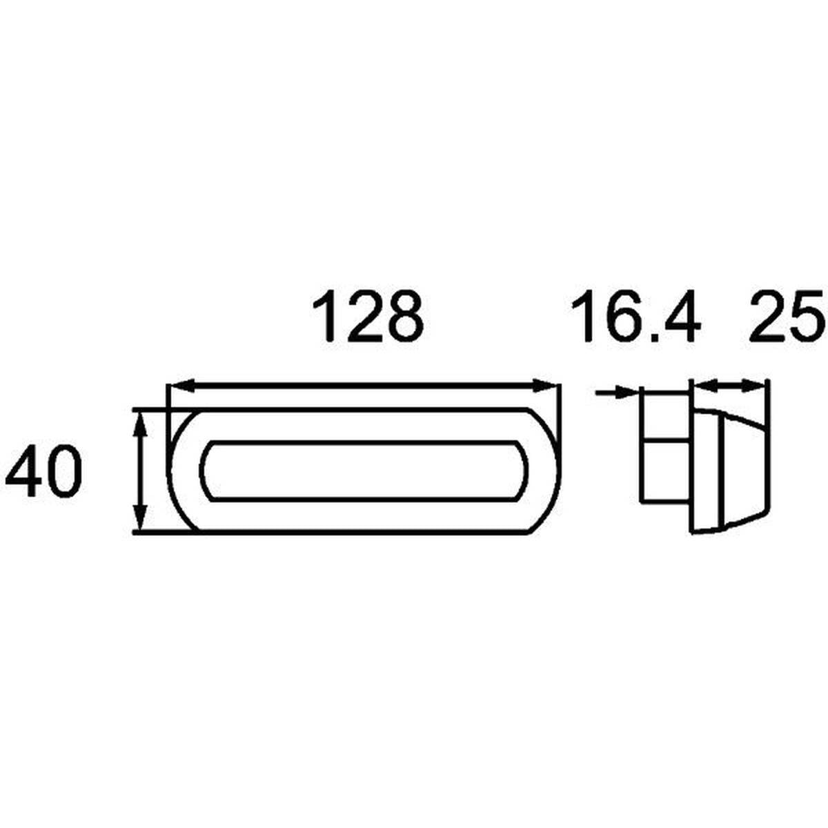 HELLA 2BM 013 337-091 Zusatzblinkleuchte - Shapeline Tech - LED - 12/24V - geschraubt - Lichtscheibe-4