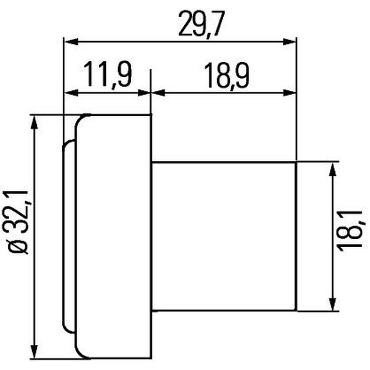 HELLA 2PF 340 825-057 Positionsleuchte - LED - 24V - Kabel: 500mm-1