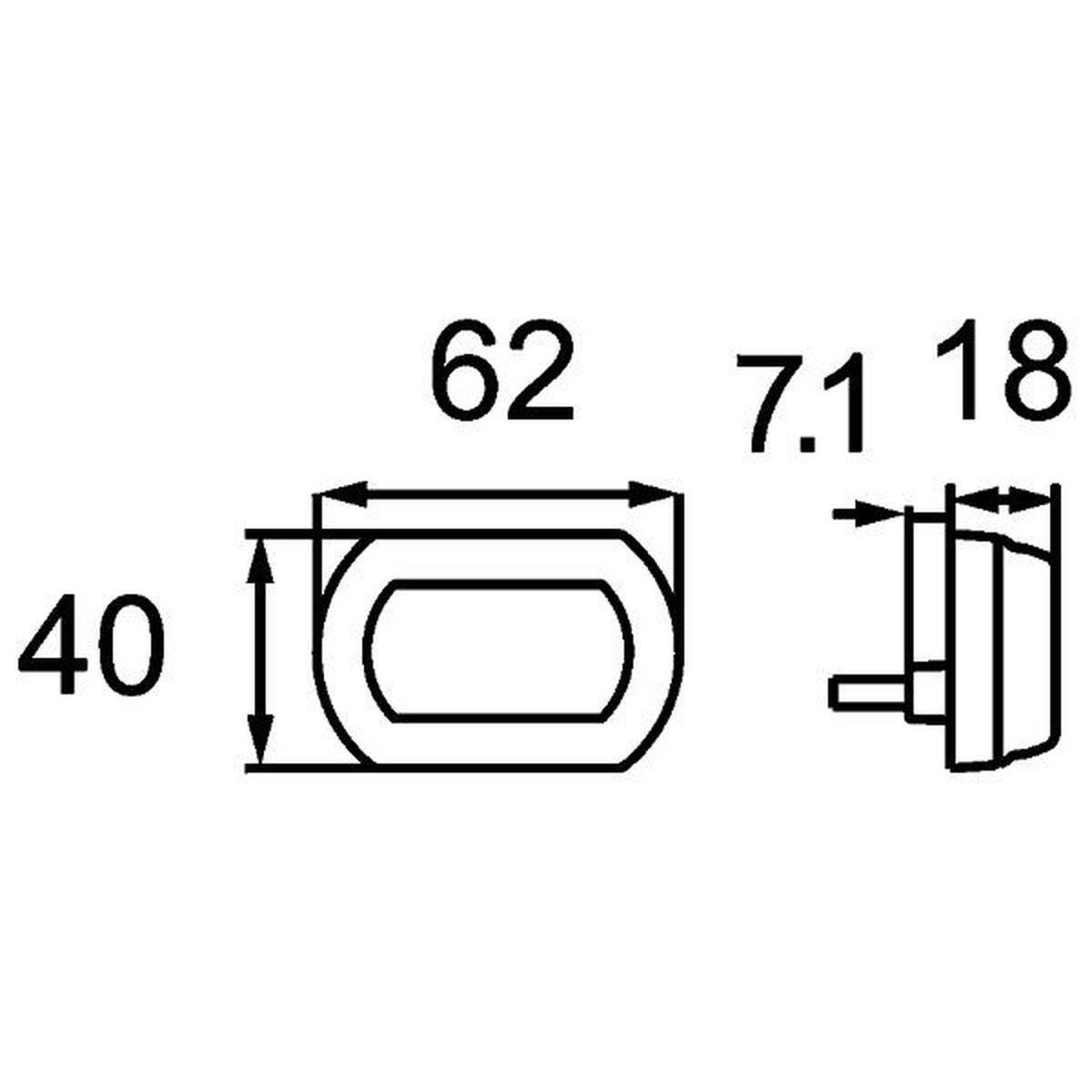 HELLA 2PF 013 323-251 Positionsleuchte - Shapeline Tech - LED - 12/24V - geschraubt - Lichtscheibenf-5
