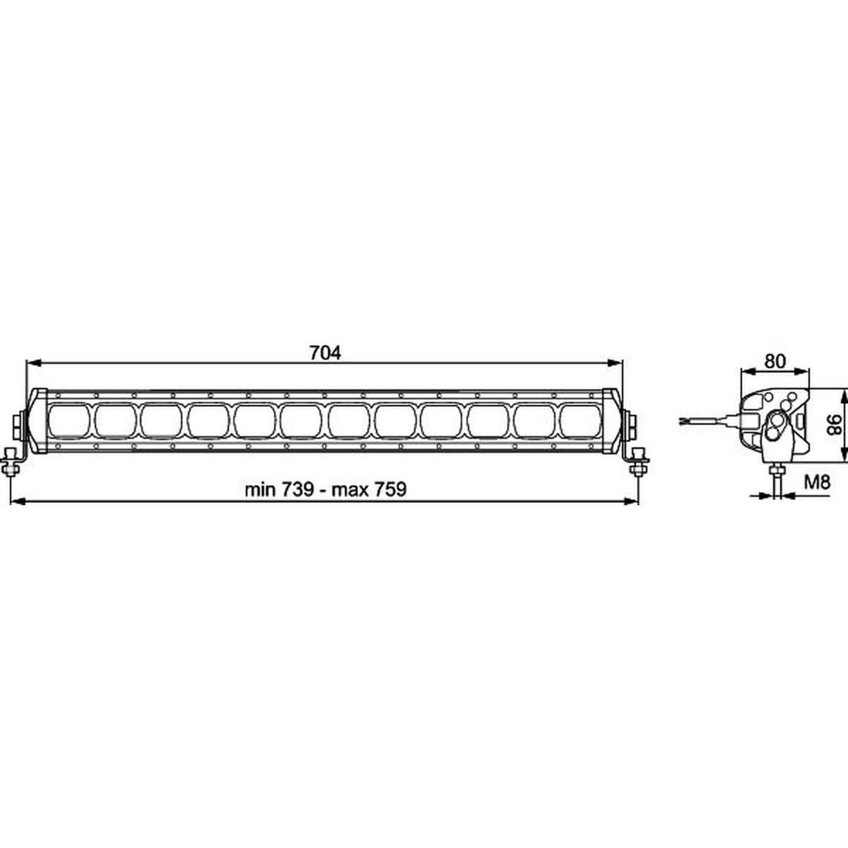 Arbeitsscheinwerfer 24 V 88 W LED 6.500 K 5.500 lm HELLA universell einsetzbar-4