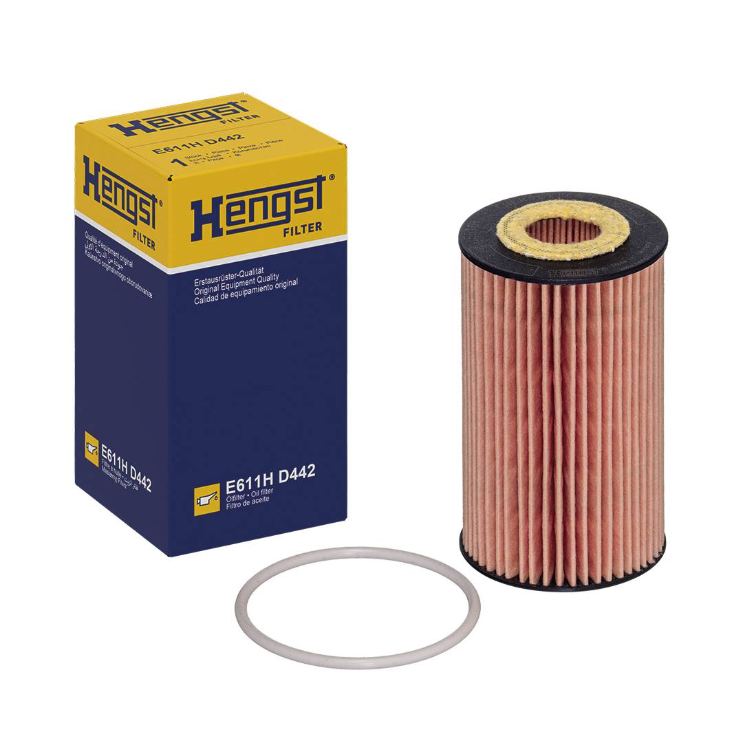 Ölfilter-Einsatz Ø23mm Ø57mm HENGST FILTER für u.a. OPEL CORSA D-1