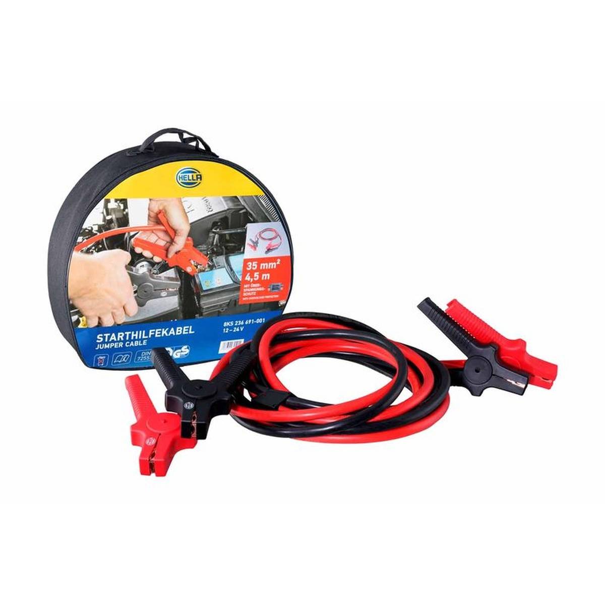 Starthilfekabel 24 V 480 A 4,5 m Kabel für Fzg. mit Dieselmotor HELLA universell-2