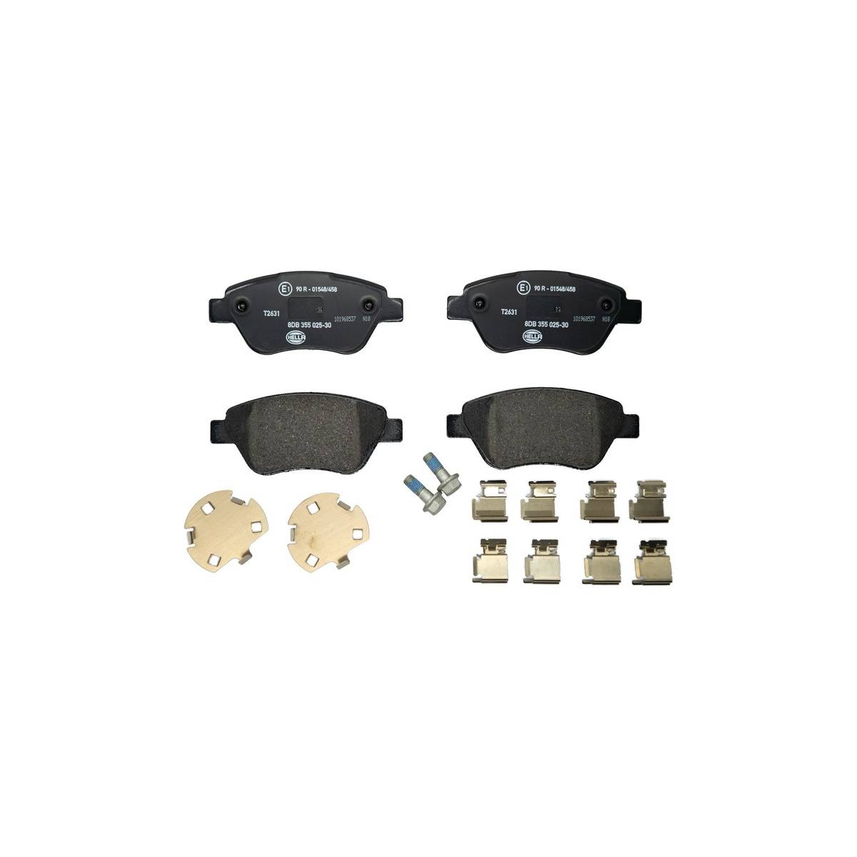 Bremsbelagsatz ohne Verschleißwarnung 17,8 mm HELLA für u.a. FIAT DOBLO-1