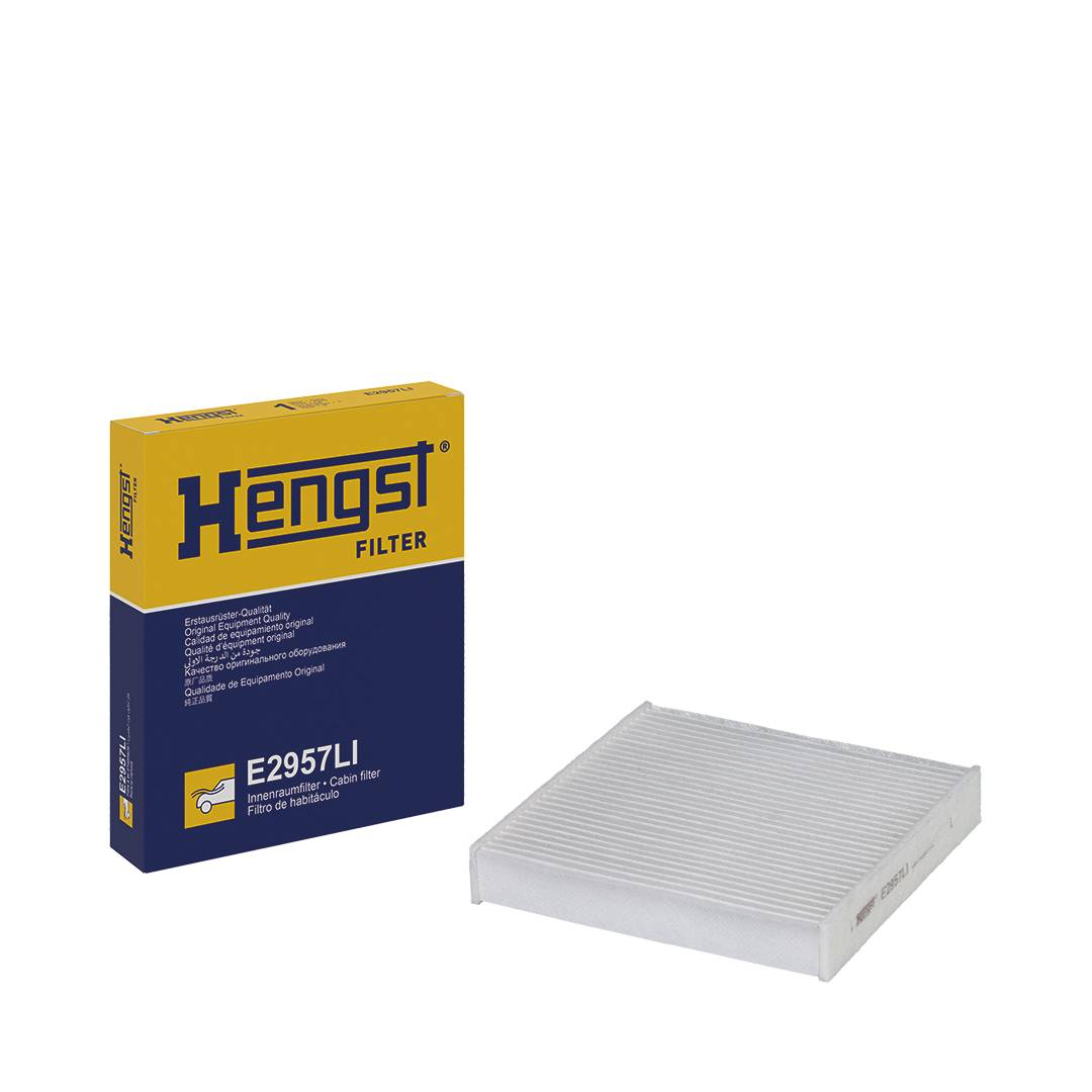 Pollenfilter Innenraum 186-180mm 30mm HENGST FILTER für u.a. HINO 300 Series-1