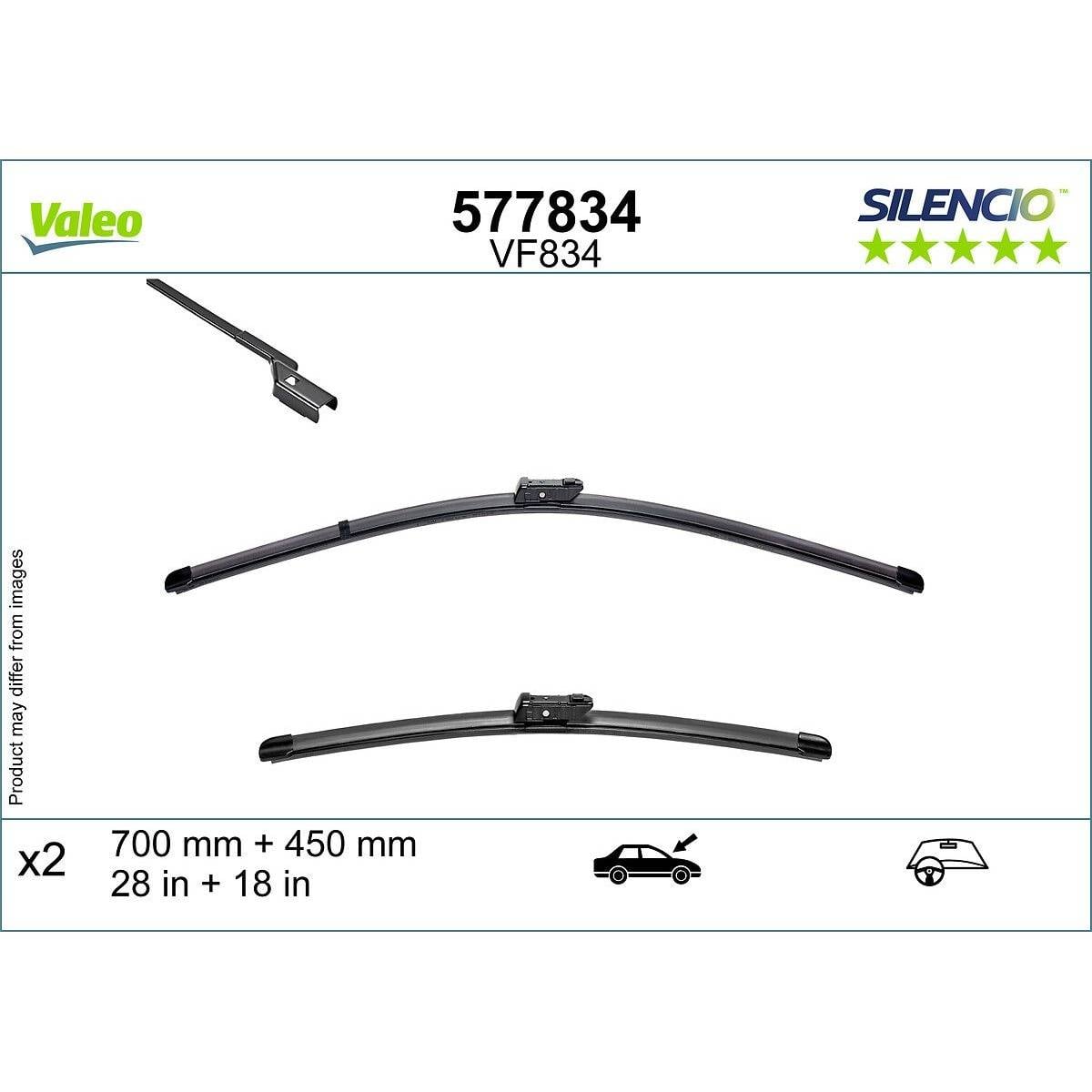 Wischblatt vorne Flachbalkenwischblatt mit Spoiler VALEO für u.a. SKODA ENYAQ-2